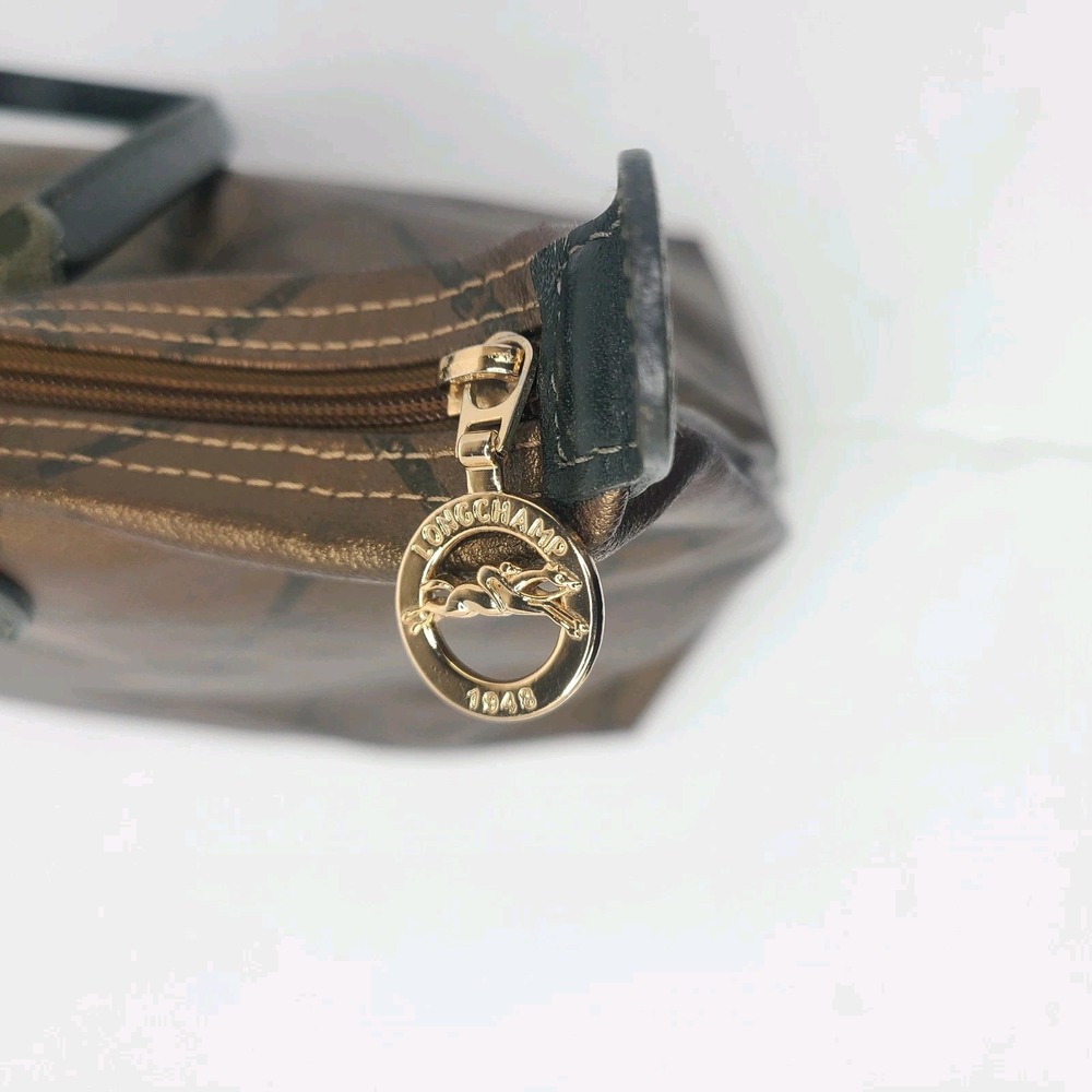 Longchamp Le Pliage Bronze Green Limited Edition Equestrian Medium Tote Bag - Picture 7 of 11